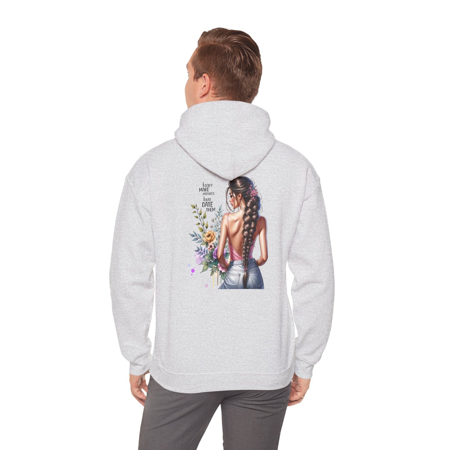 I Don`t  Make Mistakes, I Just Date Them Bohemian Floral Sweatshirt, Comfortable Everyday Hoodie for Women, Perfect Gift for Birthdays, Festivals, Casual Outings