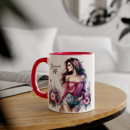 Mug - Divorced AF 11oz Accent Mug