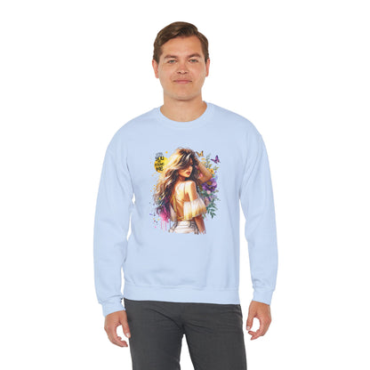 Lost You And Found Me Bohemian-Themed Crewneck Sweatshirt with Floral Design, Cozy Casual Wear, Gift for Her, Everyday Comfort, Family Gatherings, Spring Fashion