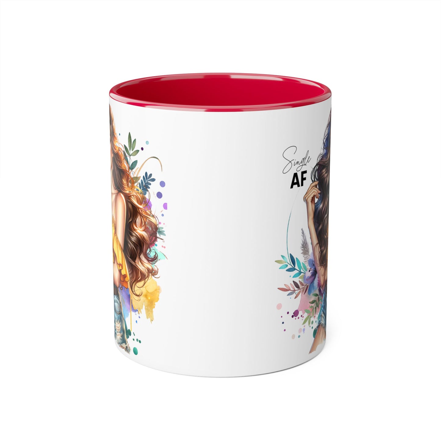 Single AF Stylish Coffee Mug, Unique Gift for Her, Sassy Accent Mug, Birthday Present, Self-Care Reminder, Home Decor