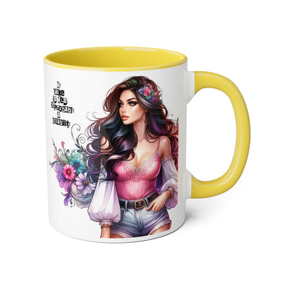 Funny Accent Mug - My Taste in Men is Probably a Disability Humor 11oz Cup