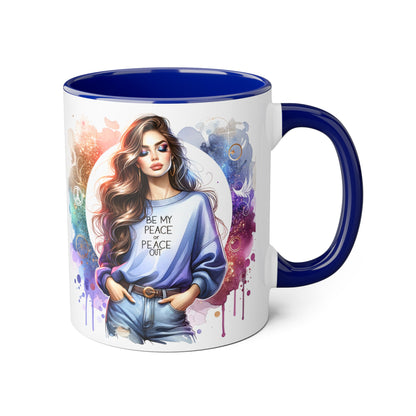 Accent Mug - Be My Peace or Peace Out 11oz