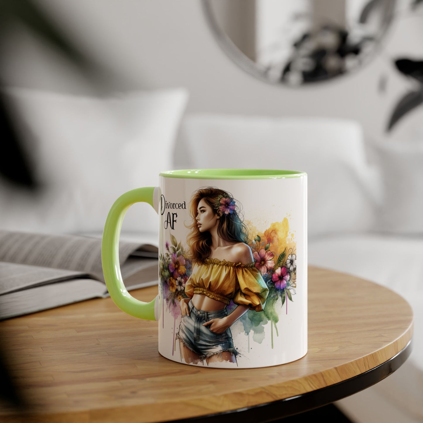 Empowering Divorced AF Accent Mug | Inspirational Coffee Cup for Fostering Positivity, Self-Care, Gifts for Newly Divorced, [...]