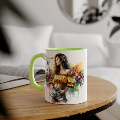 Empowering Divorced AF Accent Mug | Inspirational Coffee Cup for Fostering Positivity, Self-Care, Gifts for Newly Divorced, [...]