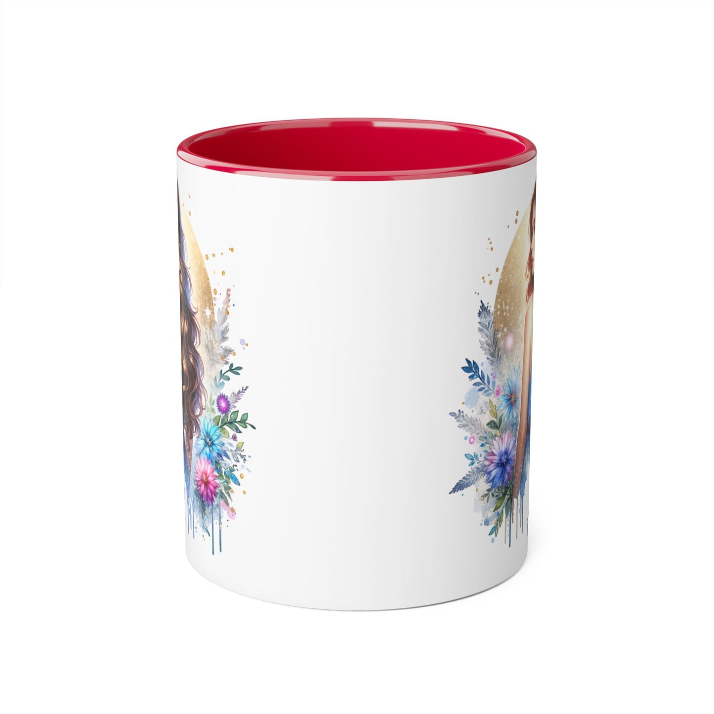 Yuck Fou Floral Accent Mug Collection - Inspirational Coffee Cup for Women, Unique Gift for Friends, Home Decor, Birthday Present, Self-Care Tea Mug