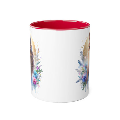 Yuck Fou Floral Accent Mug Collection - Inspirational Coffee Cup for Women, Unique Gift for Friends, Home Decor, Birthday Present, Self-Care Tea Mug