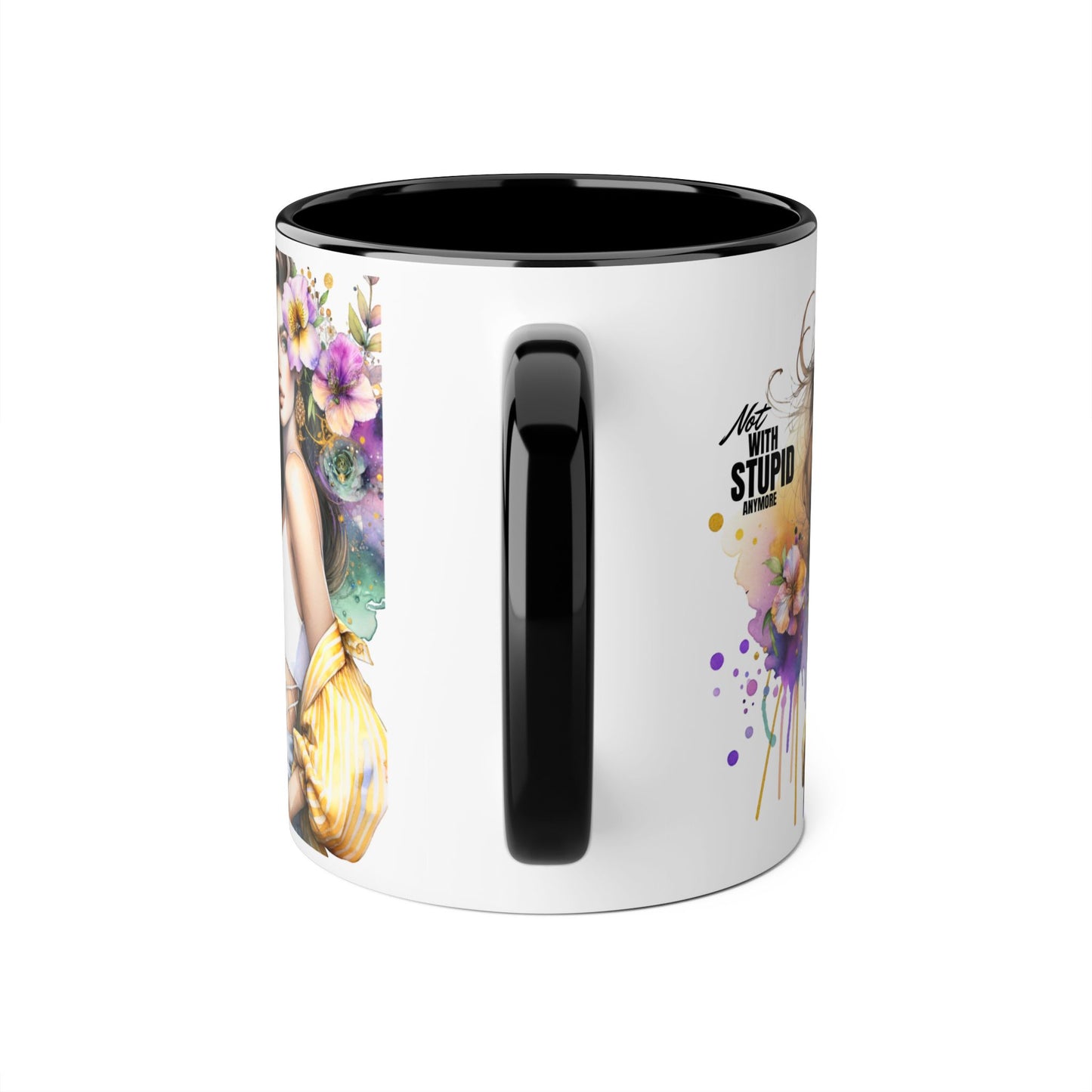 Mug - Not With Stupid Anymore Humoristic 11oz Accent Mug