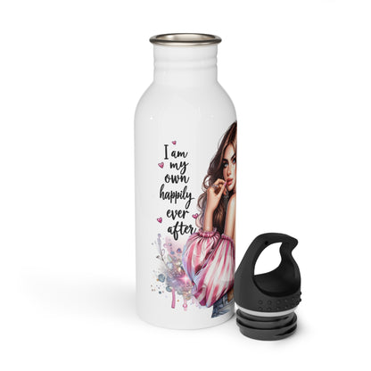 I Am My Own Happily Ever After Chic Stainless Steel Water Bottle with Inspiring Quotes | Stylish Hydration for Women | Perfect Gift for Birthdays, Self-Care, and Wellness