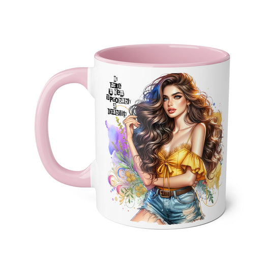 Funny Accent Mug - My Taste in Men is Probably a Disability Humor 11oz Cup
