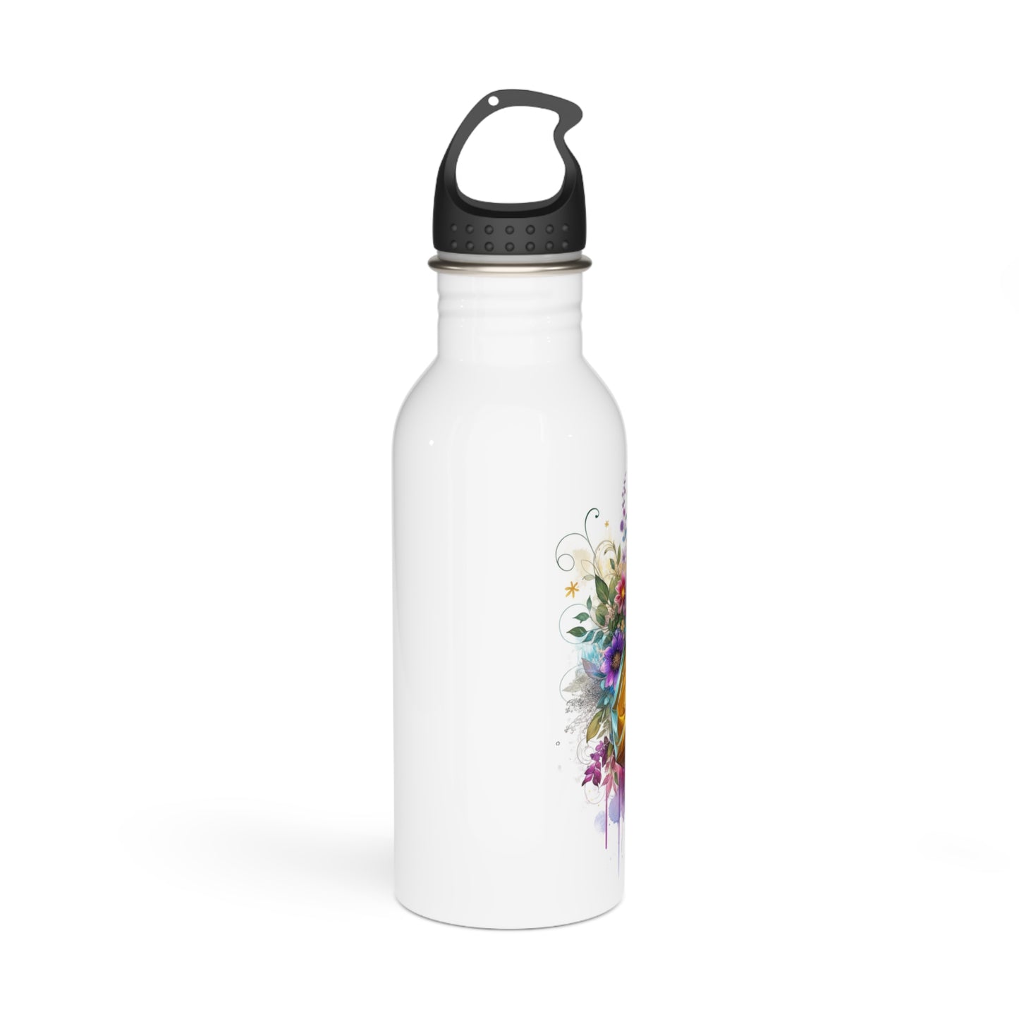 I'm Too Cute For My Ex Stylish Water Bottle with Floral Design, Inspirational Gift, Perfect for Fitness, Travel, Eco-Friendly, Motivational