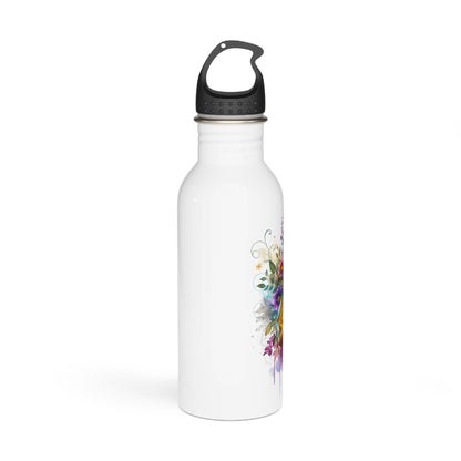 I'm Too Cute For My Ex Stylish Water Bottle with Floral Design, Inspirational Gift, Perfect for Fitness, Travel, Eco-Friendly, Motivational