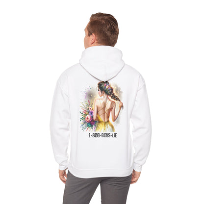 1-800-Boys-Lie Chic Graphic Sweatshirt, Trendy Unisex Hoodie, Casual Wear, Perfect Gift for Friends, Everyday Comfort