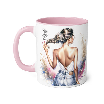 Money Can't Buy Happiness But It Can Buy Divorce Humoristic Inspirational Accent Mug, 11oz Coffee Cup, Unique Gifts, Motivational Drinkware, Home Office Decor