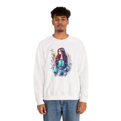 I Don`t  Make Mistakes, I Just Date Them Colorful Bohemian Crewneck Sweatshirt, Cozy Apparel, Unique Gift, Casual Wear, Inspirational Fashion, Artist Design