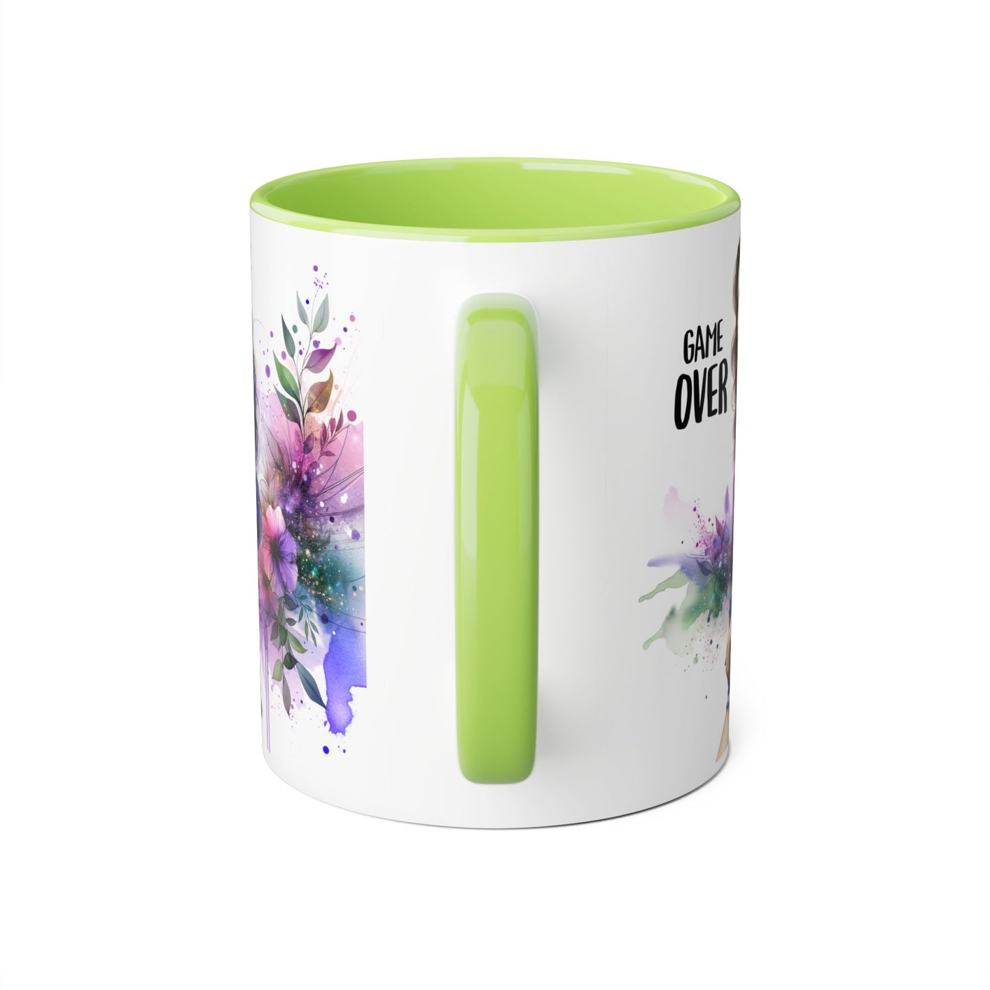 Game Over Accent Mug - Stylish Coffee Cup for Gamers, Unique Gift, Trendy Home Decor, Birthday Present, Cafe Lover's Essential