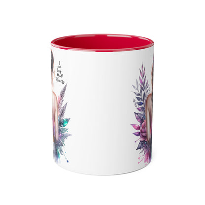 I Can Buy Myself Flowers Floral Inspirational Accent Mug - Perfect Gift for Women, Coffee Lovers, Housewarming, Birthdays, or Motivational Decor