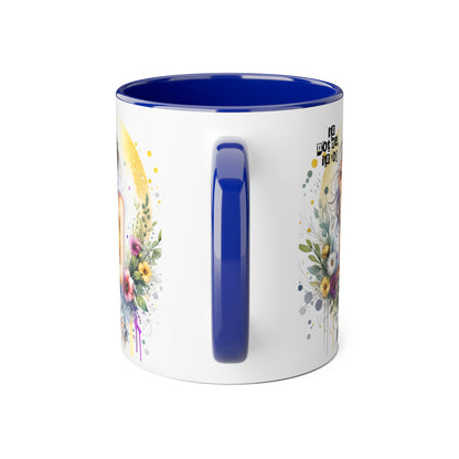 It's Not Me, It's You Humoristic Vibrant Floral Accent Mug, 11oz Coffee Cup, Mother's Day Gift, Boho Chic, Cozy Home Decor, Artist Designed Drinkware
