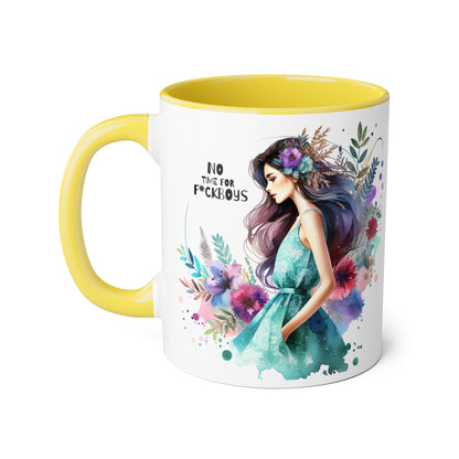 Funny Accent Mug - No Time For F*boys 11oz