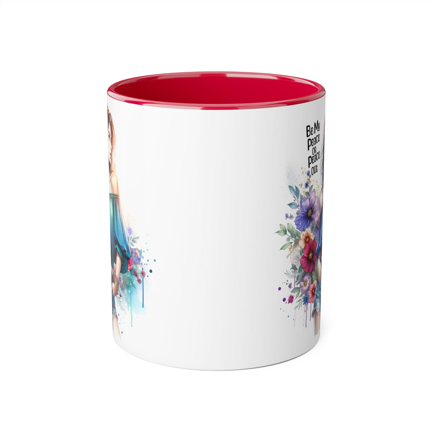 Be My Peace or Peace Out Accent 11oz Mug