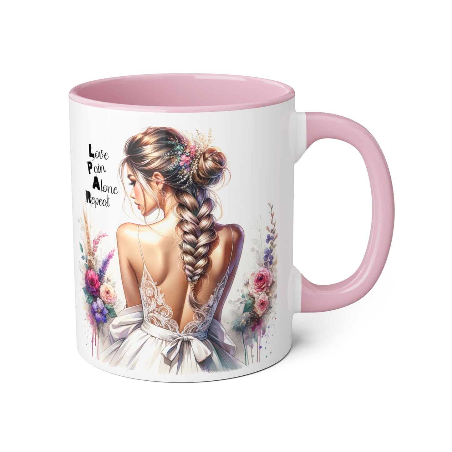 Elegant Artistry Accent Mug - Perfect for Tea Lovers, Gift for Her, Decorative Coffee Cup, Bridal Shower, Motivational Drinkware