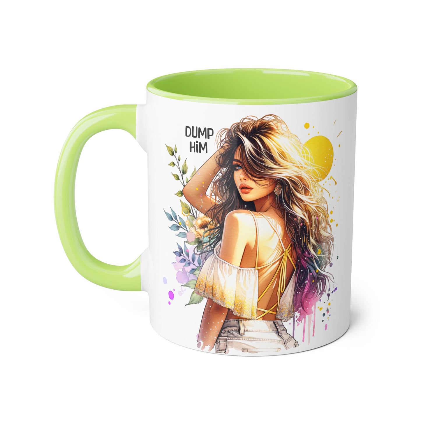 Empowerment Accent Mugs, 11oz - Inspirational Coffee Cup for Strong Women, Self-Love Gift, Motivational Mug