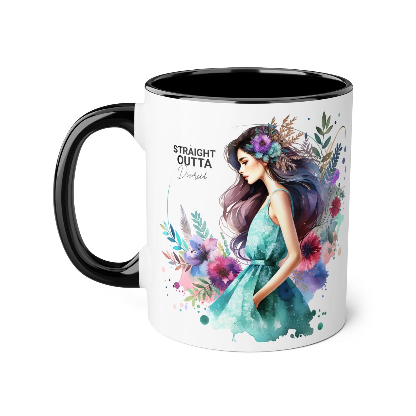 Artistic Accent Mug | Straight Outta Wonderland Coffee Cup for Dreamers | Unique Gift for Birthdays, Holidays, Fairytale Lovers