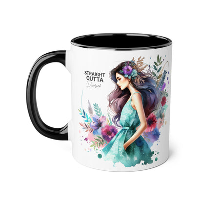 Artistic Accent Mug | Straight Outta Wonderland Coffee Cup for Dreamers | Unique Gift for Birthdays, Holidays, Fairytale Lovers