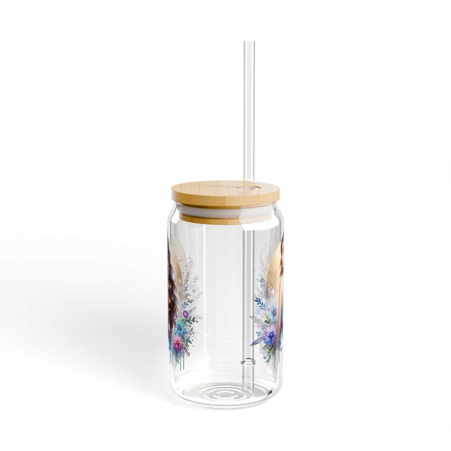 I'm Too Cute For My Ex Stylish Glass Sipper, 16oz Drinkware, Beautiful Art, Eco-Friendly, Summer Essentials, Perfect Gift, Home & Kitchen Decor