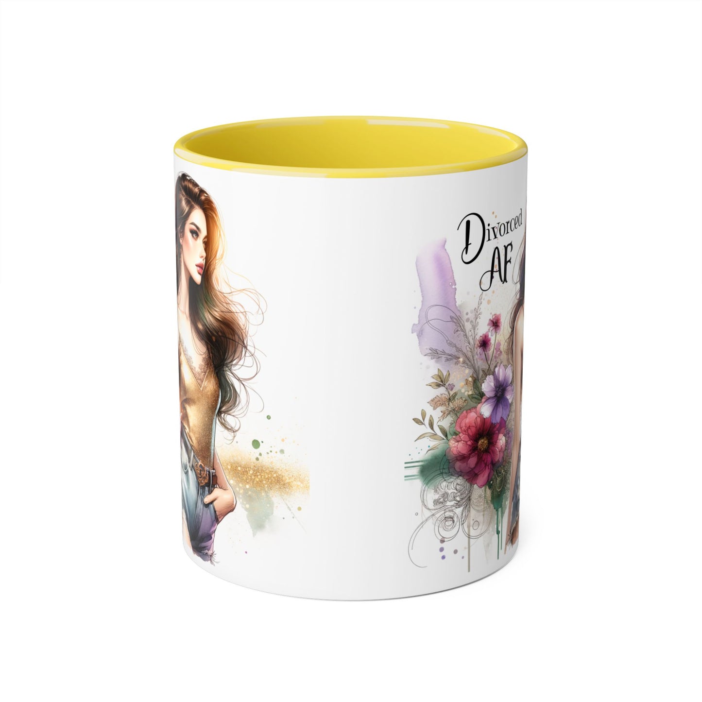 Divorced AF Ceramic Mug, Sassy Coffee Cup, Empowerment Gift, Self-Love Mug, Unique Mug for Women, Divorce Celebration