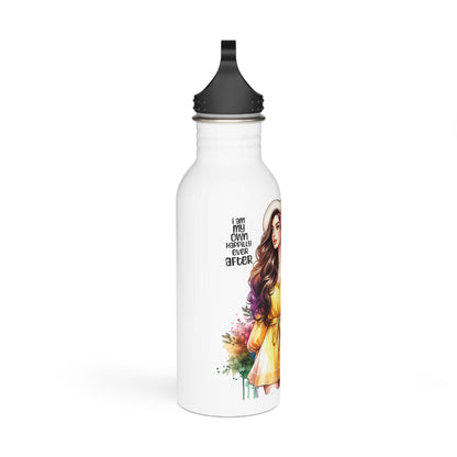 I Am My Own Happily Ever After Whimsical Stainless Steel Water Bottle with Floral Design, Cute Eco-Friendly Hydration, Inspirational Gift, Summer Accessory, [...]