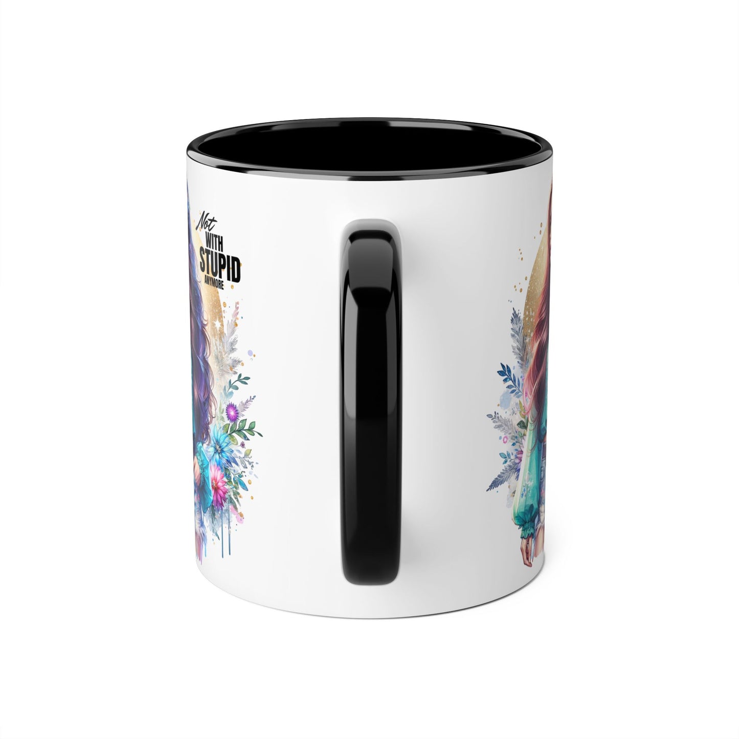 Mug - Not With Stupid Anymore Humoristic 11oz Accent Mug
