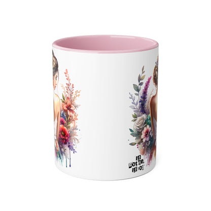 It's Not Me, It's You Humoristic Floral Accent Mug, 11oz - Artistic Coffee Cup for Women, Gift for Her, Birthday Present, Home Decor, Unique Tea Mug