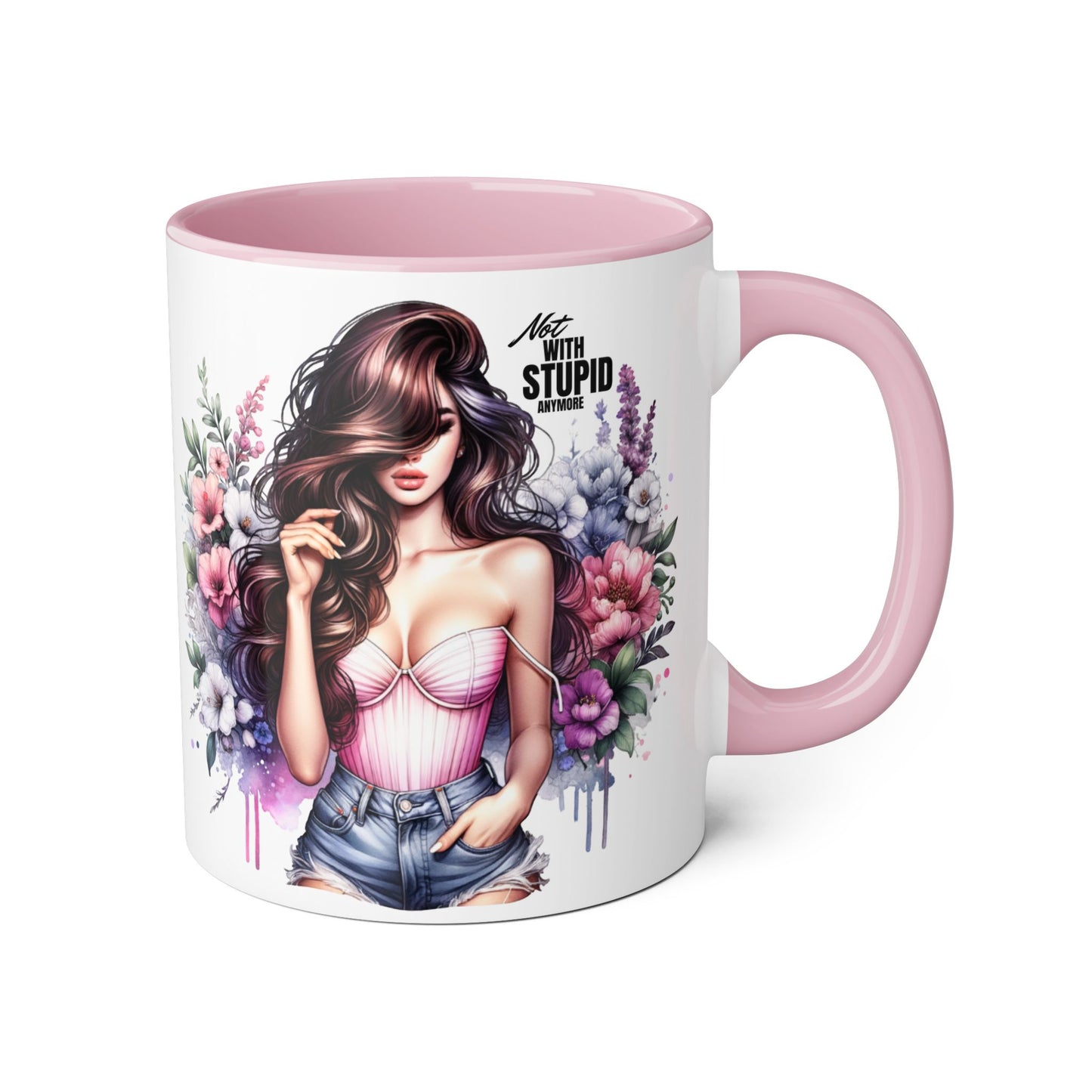 Mug - Not With Stupid Anymore Humoristic 11oz Accent Mug