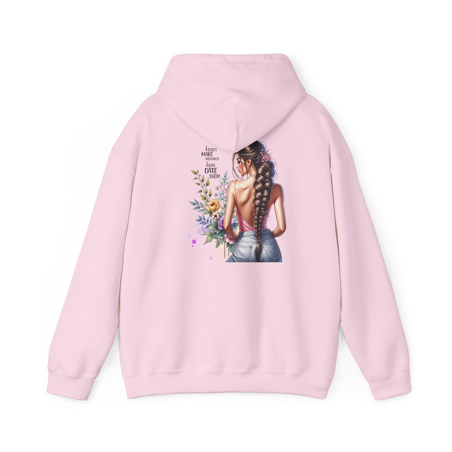 I Don`t  Make Mistakes, I Just Date Them Bohemian Floral Sweatshirt, Comfortable Everyday Hoodie for Women, Perfect Gift for Birthdays, Festivals, Casual Outings