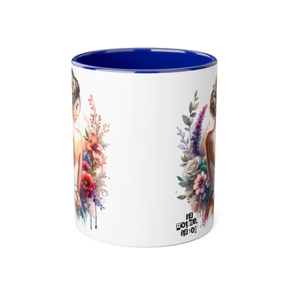 It's Not Me, It's You Humoristic Floral Accent Mug, 11oz - Artistic Coffee Cup for Women, Gift for Her, Birthday Present, Home Decor, Unique Tea Mug
