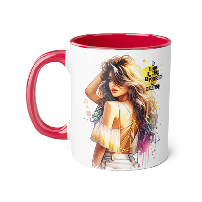 Funny Accent Mug - My Taste in Men is Probably a Disability Humor 11oz Cup