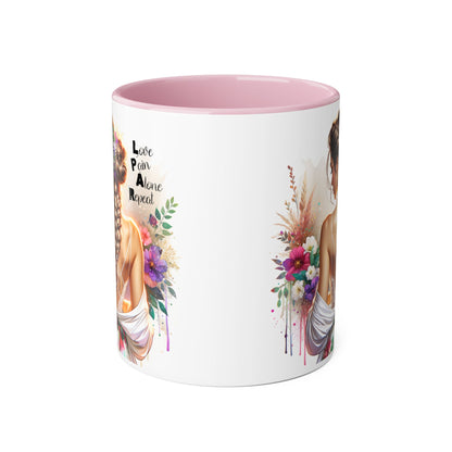 Inspirational Accent Mugs for Coffee Lovers, Beautiful Art, Gift for Friends, Motivational Quotes, Home Decor, Unique Office Mugs
