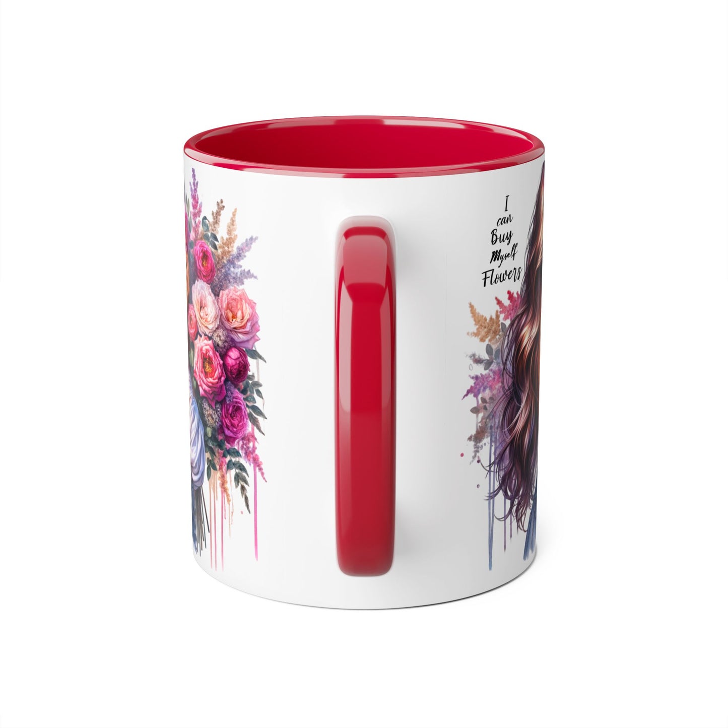 I Can Buy Myself Flowers Floral Accent Mug - Stylish Coffee Cup for Flower Lovers, Gift for Her, Home Decor, Art Mug, Mother's Day Gift