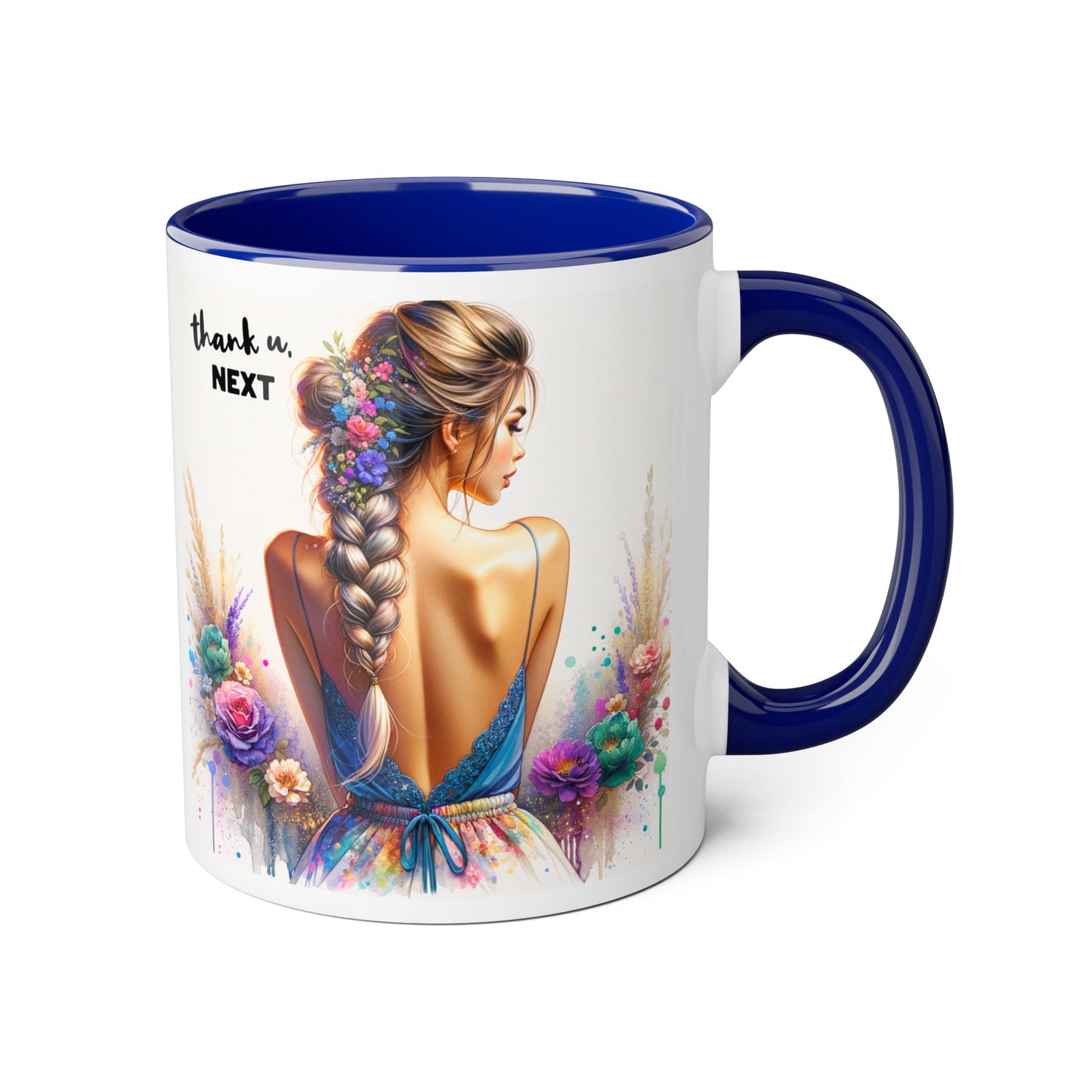 Thank U, Next Colorful Floral Thank You Mug - Perfect Gift for Friends, Birthdays, Celebrations, Coffee Lovers, Tea Time