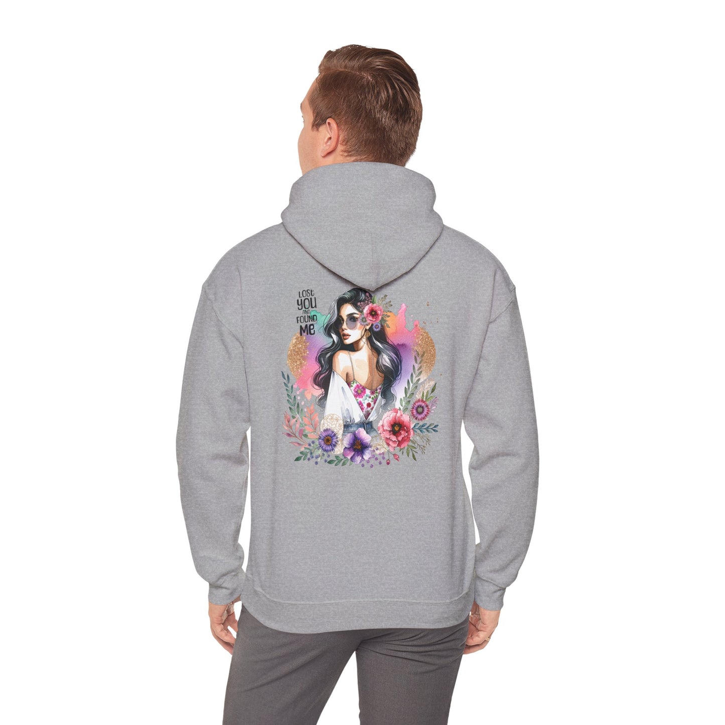 Breakup Hoodie - Unisex Hooded Sweatshirt Lost You and Found Me Design