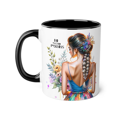 Funny Accent Mug - No Time For F*boys 11oz