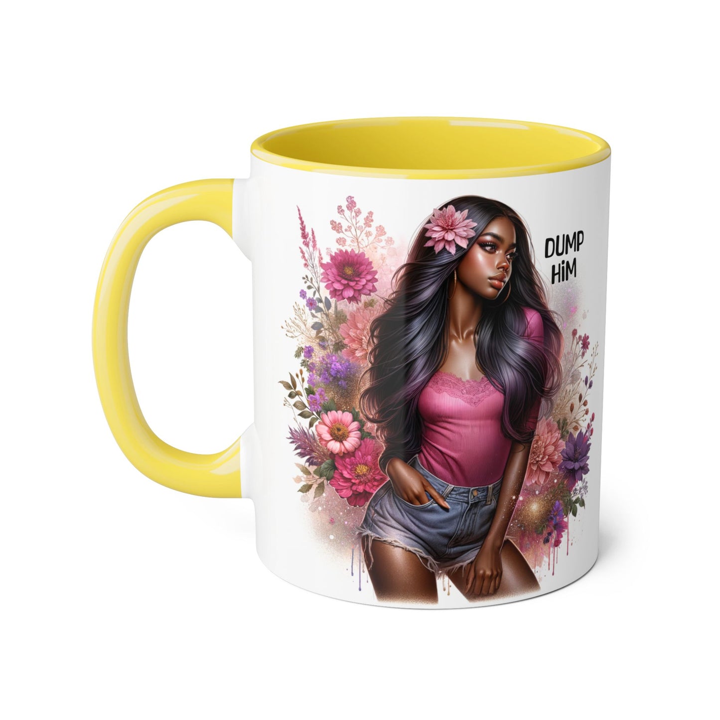 Dump Him Accent Mug