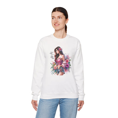 I Don`t  Make Mistakes, I Just Date Them Floral Fantasy Crewneck Sweatshirt, Boho Sweatshirt, Spring Fashion, Gift for Her, Cute Sweatshirt, Cozy Wear