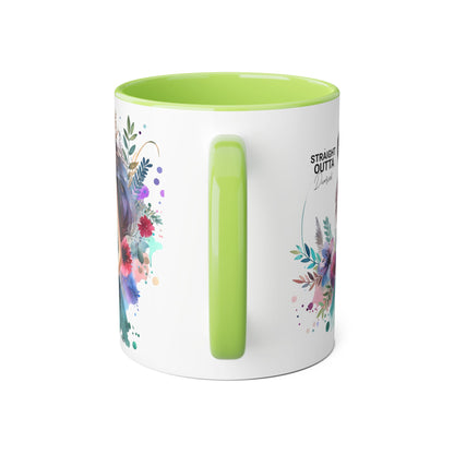 Artistic Accent Mug | Straight Outta Wonderland Coffee Cup for Dreamers | Unique Gift for Birthdays, Holidays, Fairytale Lovers