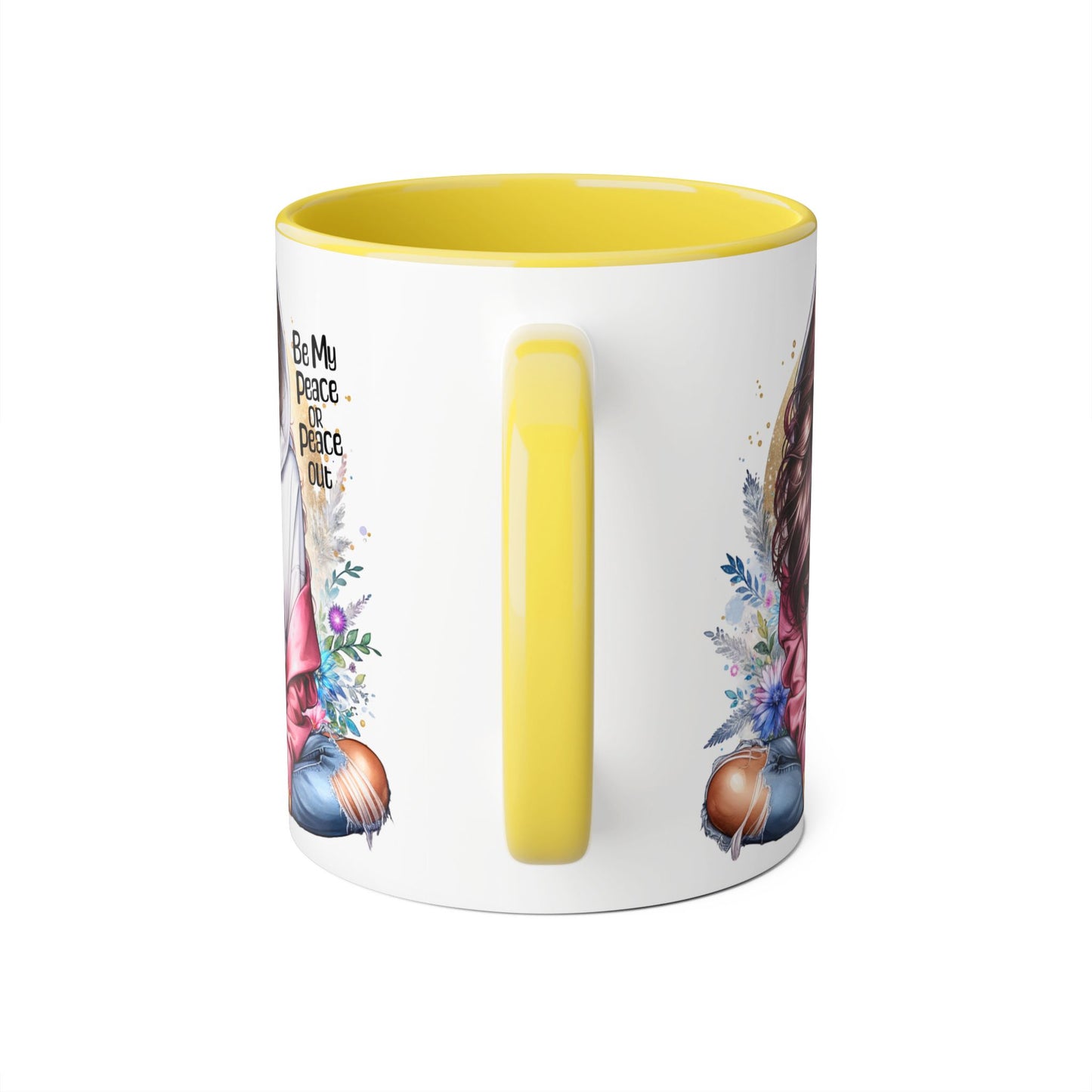 Be My Peace or Peace Out Accent Mug