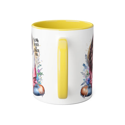 Be My Peace or Peace Out Accent Mug