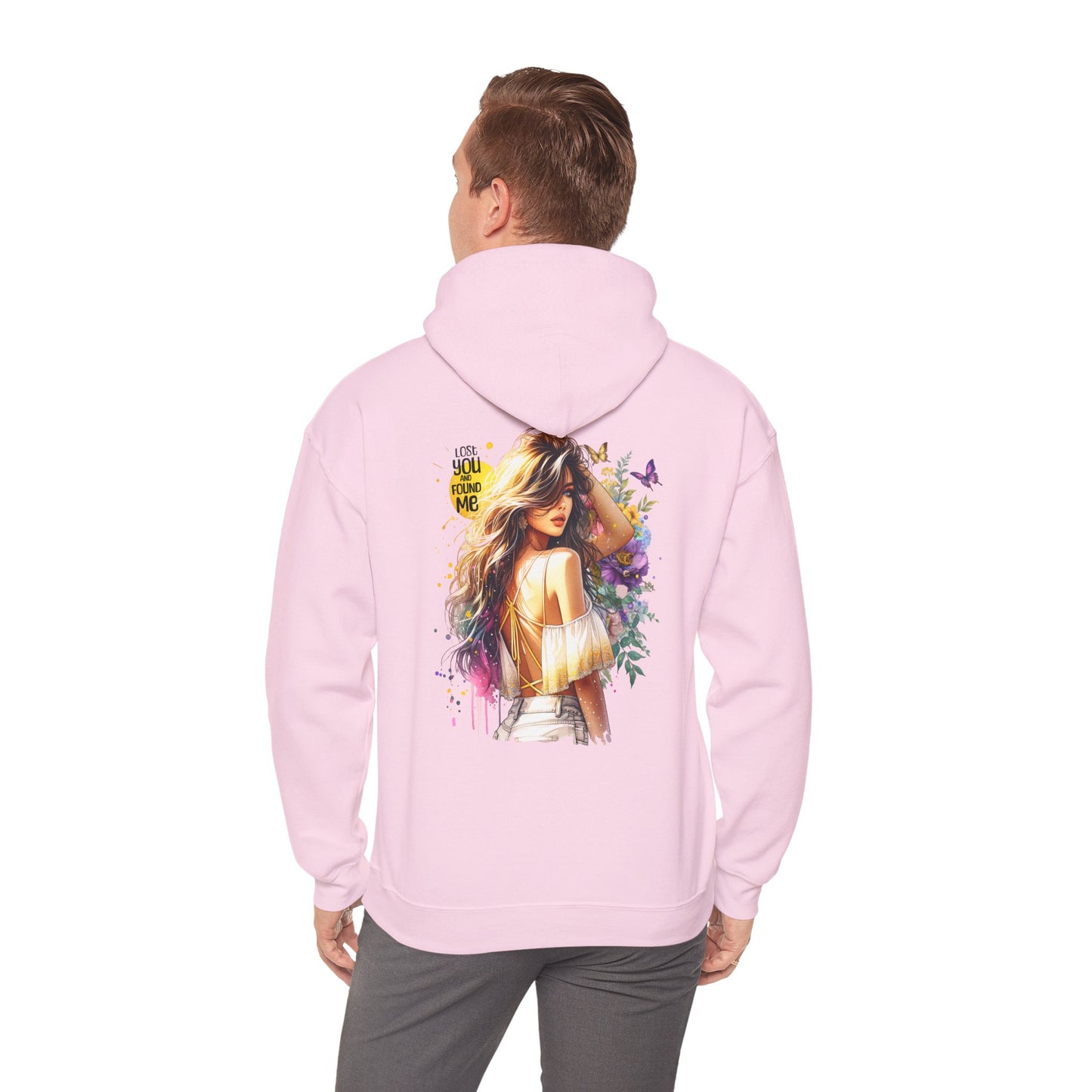 Breakup Hoodie - Unisex Hooded Sweatshirt Lost You and Found Me Design