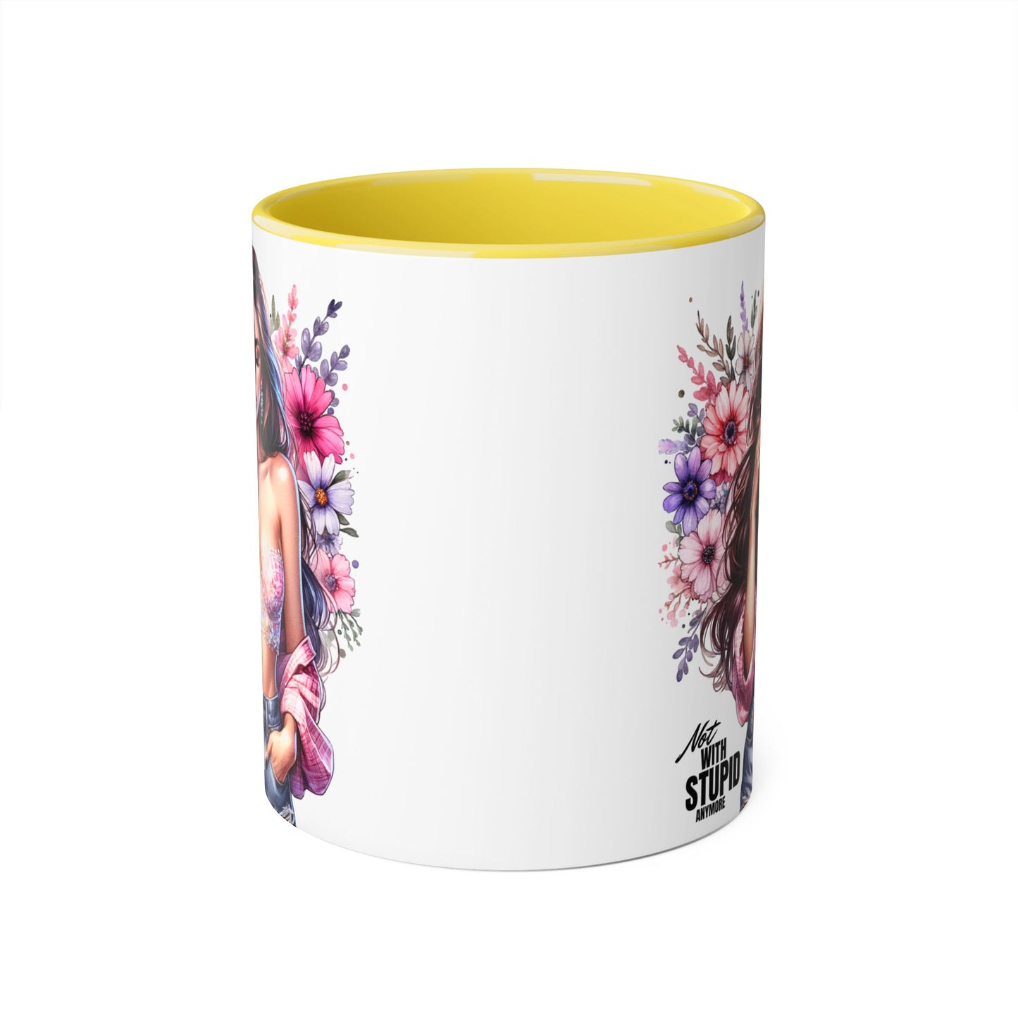 Mug - Not With Stupid Anymore Humoristic 11oz Accent Mug