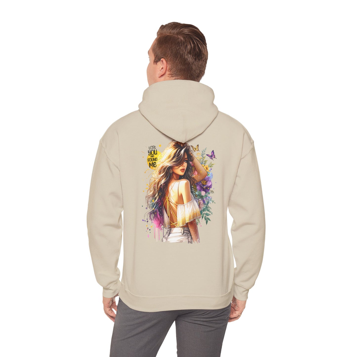 Breakup Hoodie - Unisex Hooded Sweatshirt Lost You and Found Me Design