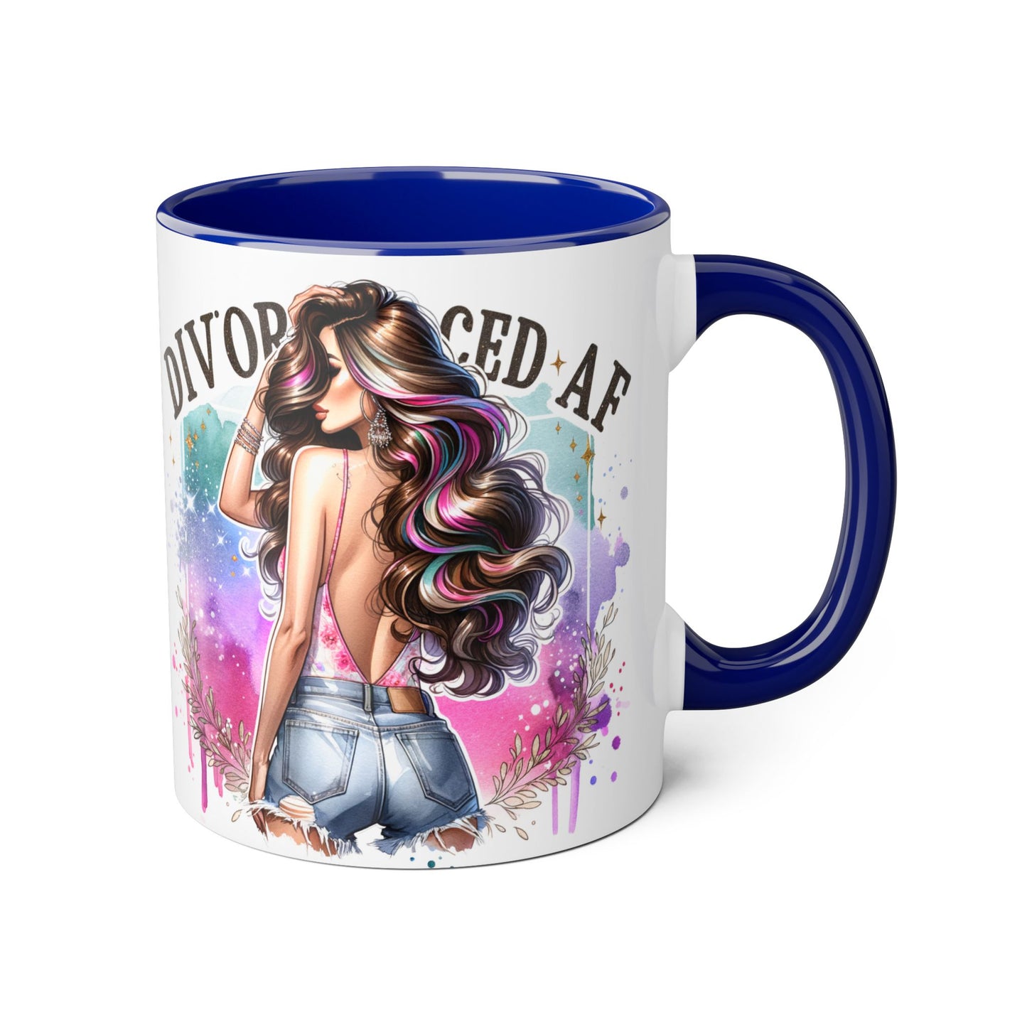 Mug - Divorced AF 11oz Accent Mug